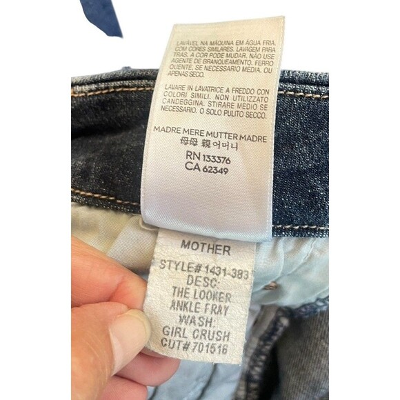 Mother The Looker Ankle Fray Jeans Women's Size‎ 26 Girl Crush - Picture 12 of 16